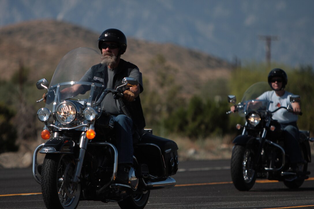 Bikers from throughout the Morongo Basin participated in the Phantom Fury Nomad Motorcycle Club's first Poker Run July 24, in hopes of raising money to build a trike for Staff Sgt. David Lyon, a member of the Wounded Warrior Regiment. Lyon was injured while conducting combat operations in support of Operation Enduring Freedom.