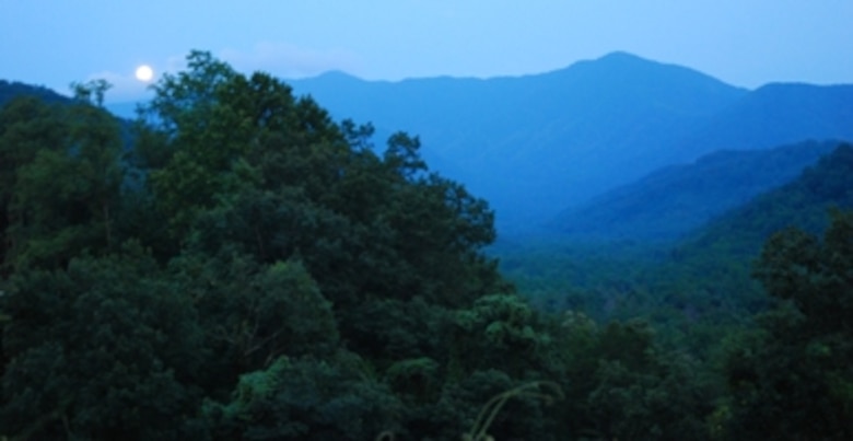 The foothills of the Great Smoky Mountains National Park, Gatlinburg, Tenn., at a Yellow Ribbon Reintegration Program, July 23-25.  (U.S. Air Force photo/J.D. Marckmann)