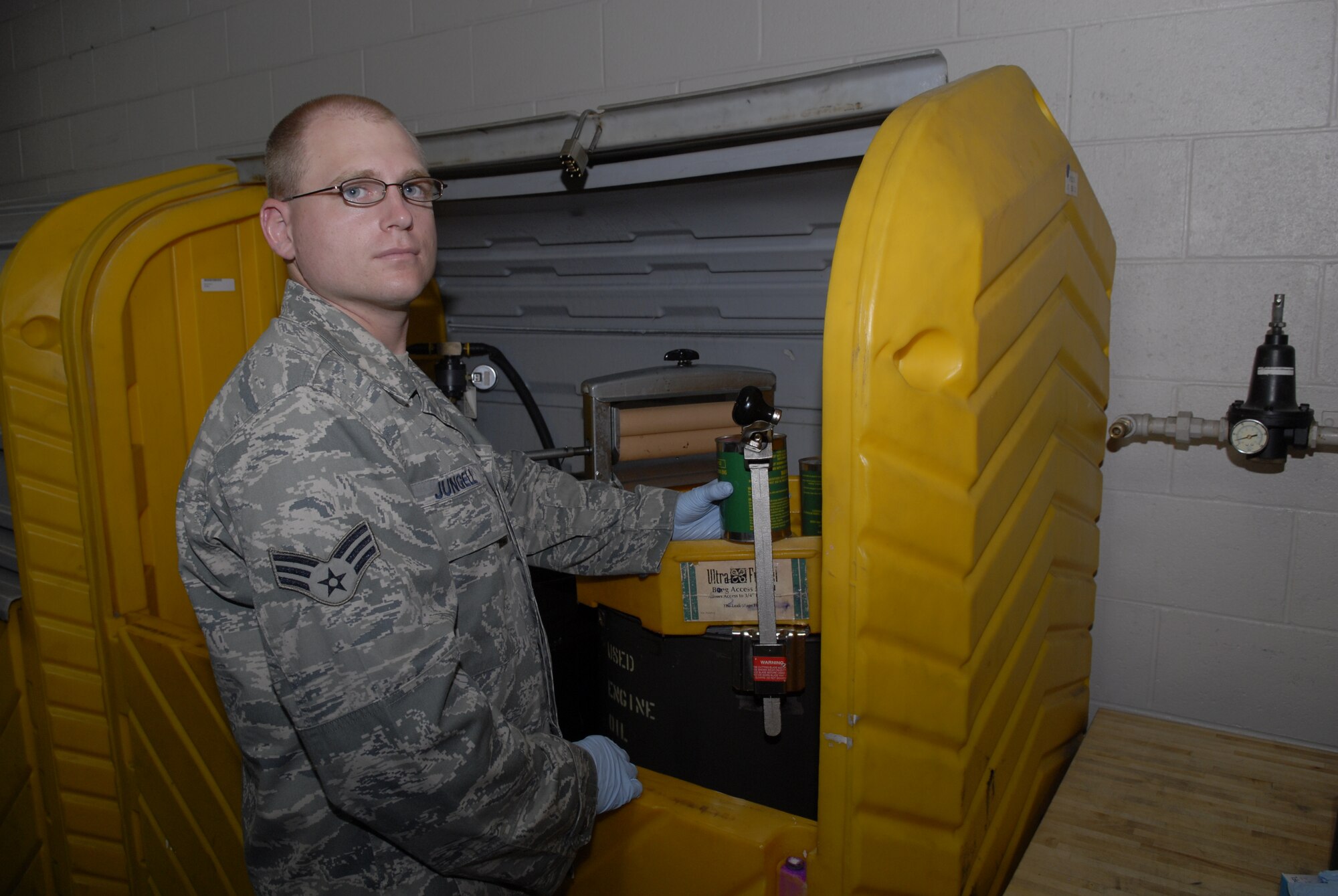 Senior Airman Jason Jungell, 801st Aircraft Maintenance Squadron, poses at Hurlburt Field, Fla., July 20, 2010. Airman Jungell was selected for this week's "Tip of the Spear" spotlight. (DoD photo by U.S. Air Force Airman 1st Class Joe McFadden)