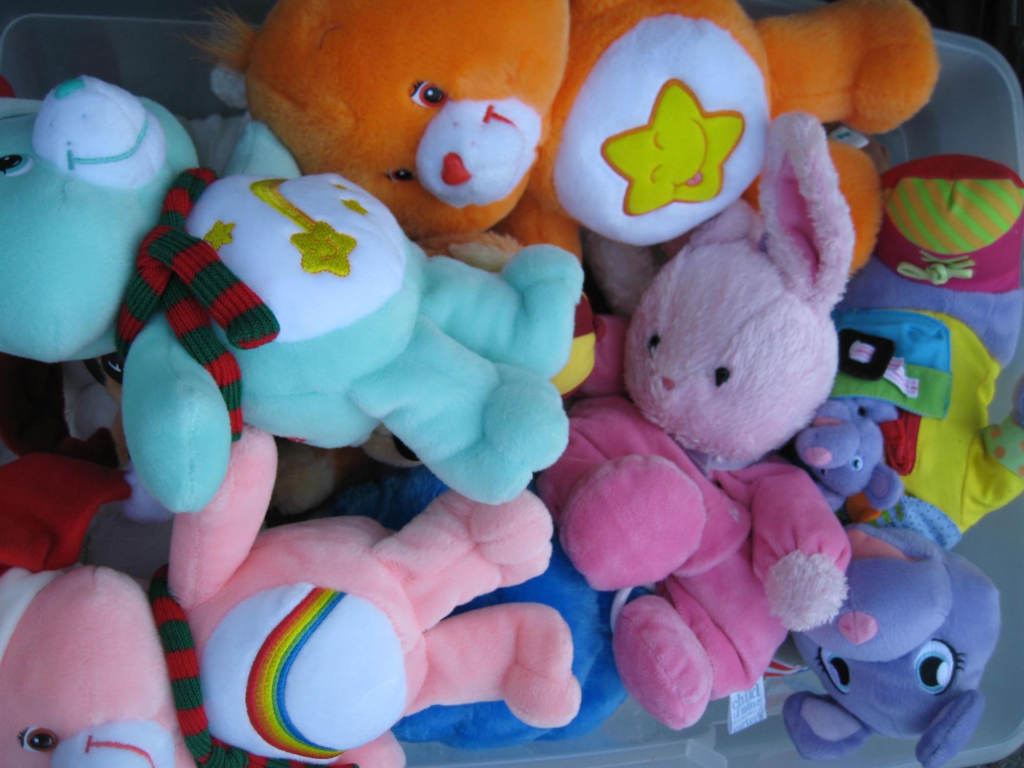 SEYMOUR JOHNSON AIR FORCE BASE, N.C. – A bin of toys sits on display at a vendor table during a multi-family yard sale in the Heritage Hall parking lot here July 24, 2010. The next multi-family yard sale is Aug. 24 from 8 a.m. to noon. The sale takes place rain or shine, in the event of rain showers it moves inside Heritage Hall. The cost to set-up a booth is $5, six-foot tables can be rented for $3 each. (U.S. Air Force photo/Tech. Sgt. Tammie Moore)