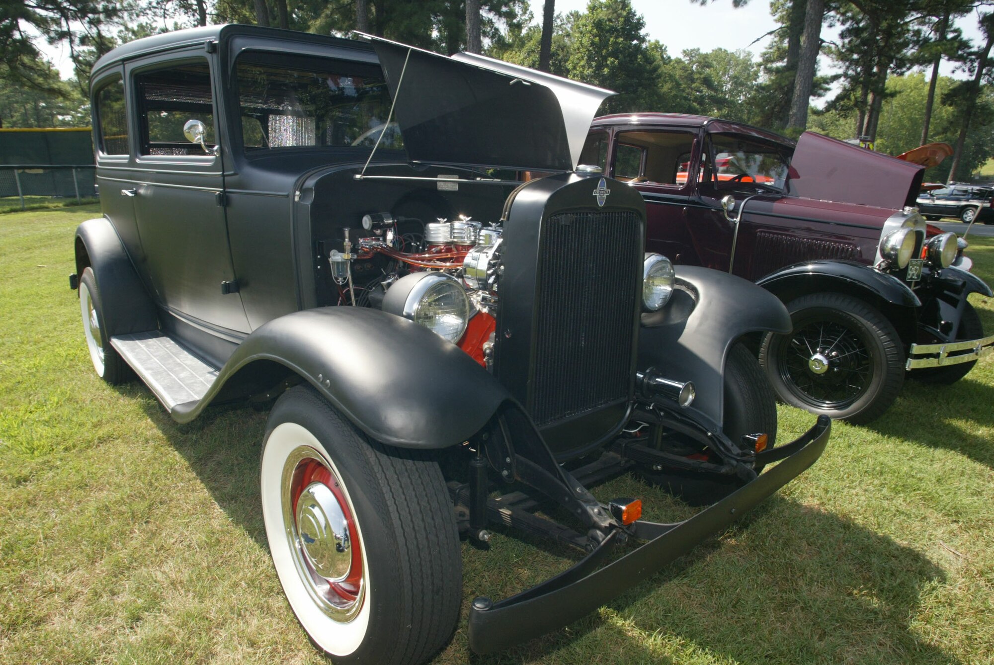 The annual Corn N’ Sausage Roast took place at the Large Base Lake Pavilion here July 21. The annual event also featured a car and motorcycle show. (U.S. Air Force Photo/Don Peek)
