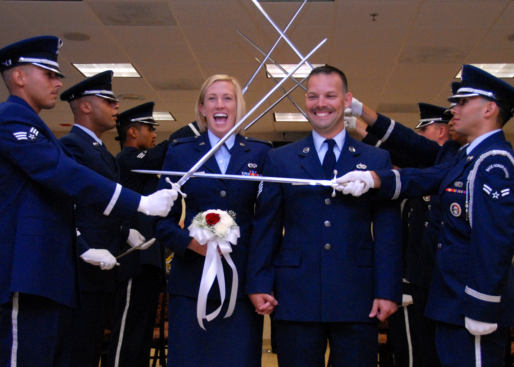Air force dress blues wedding top