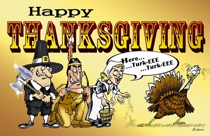 Randolph AFB, TX,   Thanksgiving Poster (U.S. Air Force Illusrtation/Joseph Beach) (released)