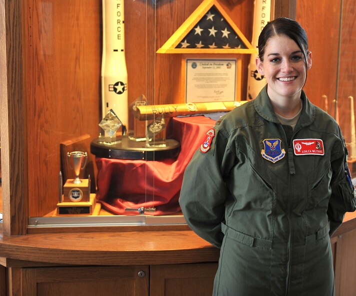 MINOT AIR FORCE BASE, N.D. -- 2nd Lt. Ashlea Witshire, 740th Missile Squadron deputy combat crew commander, is from Orlando, Fla. Lieutenant Witshire joined the Air Force in late 2008 to “protect her country.” She plans on excelling in her career and serving for 20 years. In her free time, she enjoys traveling and spending time with her friends. (U.S. Air Force photo by Senior Airman Michael J. Veloz)