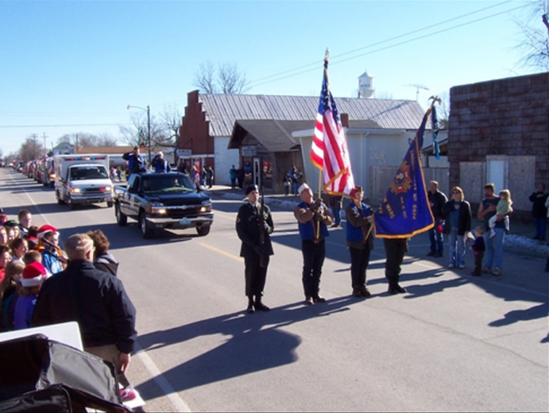 LINCOLN, Mo. - Members of the Veterans of Foreign Wars 2591 march in the community parade. Lincoln is a small community near Highway 65, just north of Lake of the Ozarks and Truman Reservoir.  Located in Benton County, it could easily be described as "The Front Door to the Twin Lakes Area of Lake of the Ozarks and Truman Lake". 