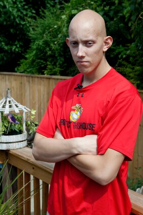 Derrick Owen, of Newport News, Va., has received the title of honorary Marine July 28 for his commitment to the Corps. Owen was diagnosed with cancer Jan. 10, which affects his chances to reach his lifelong goal, but Owen perseveres and is still set on becoming a Marine.