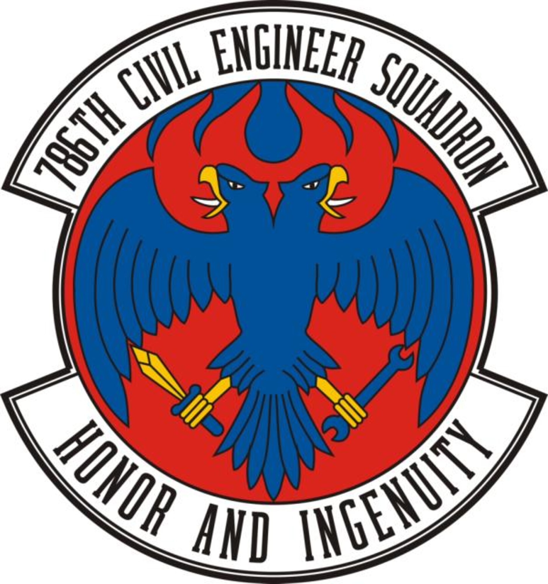 786th Civil Enginner Squadron patch. (Courtesy graphic)
