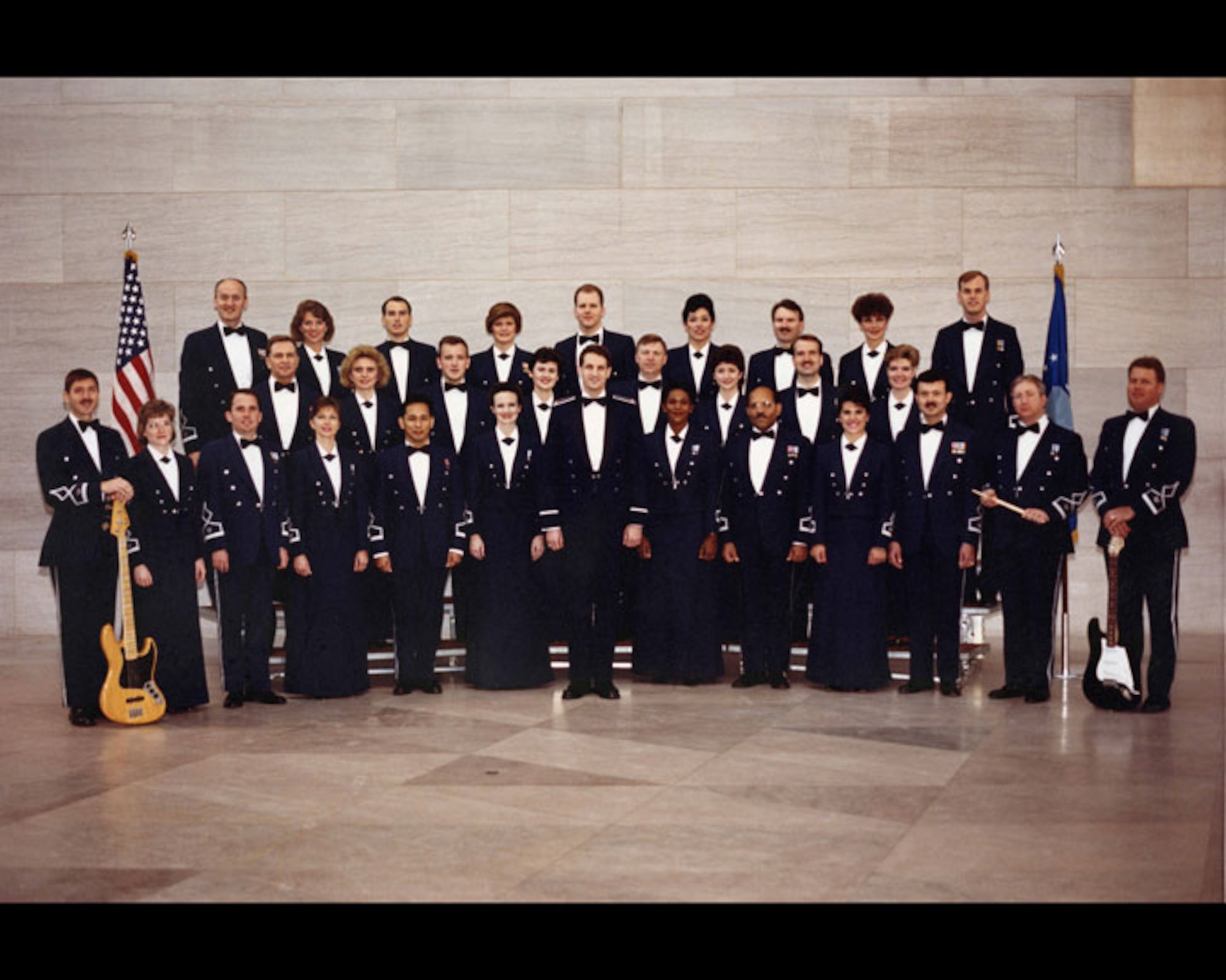 The Singing Sergeants with then 1st Lt. A. Phillip Waite in 1990.