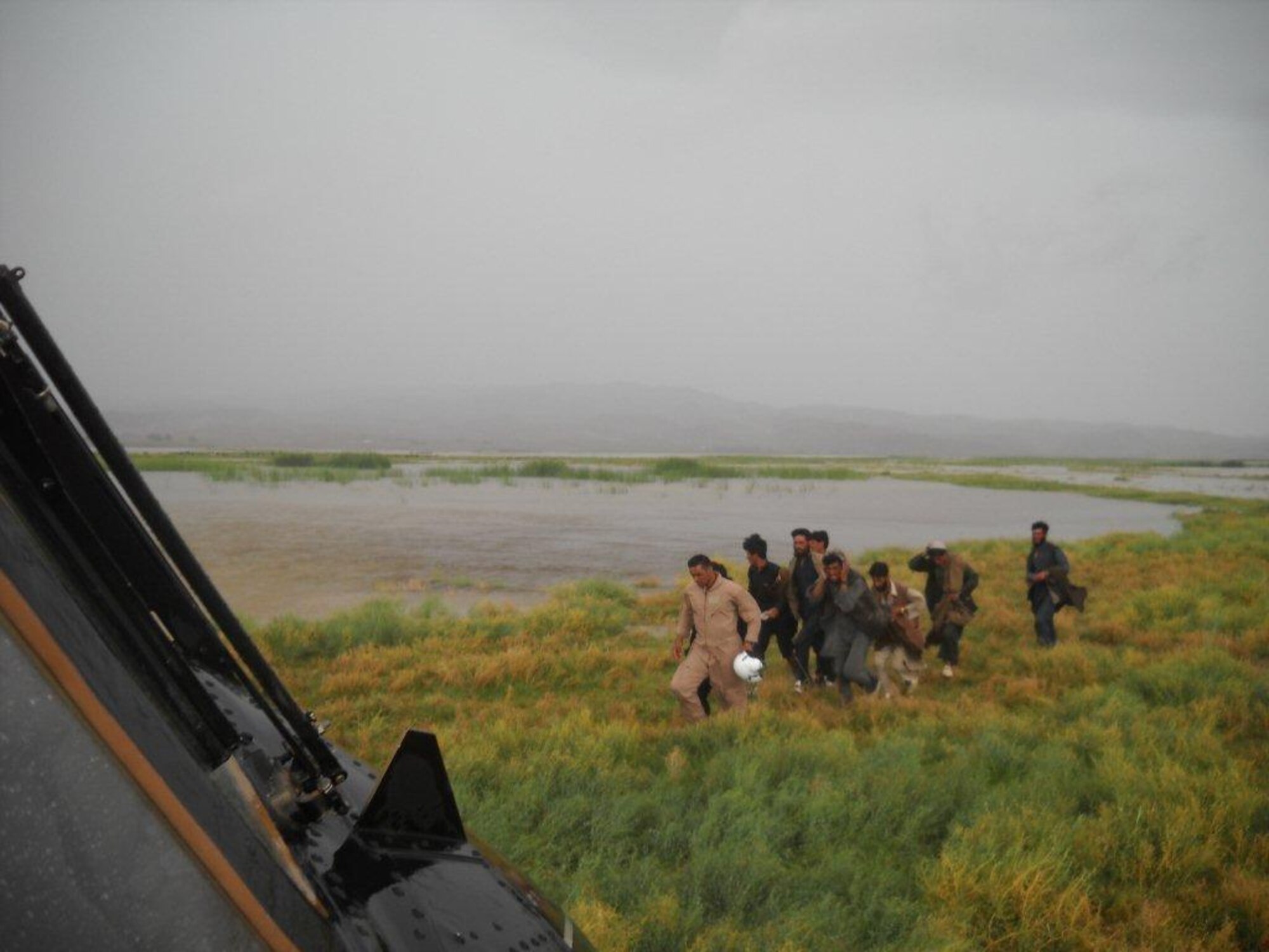 On July 28-29, 2010 the Afghan Air Force responded with two Mi-17s and aircrew accompanied by United States Air Force Air Advisors to an urgent request to begin rescuing people overcome by rapidly rising flood waters at the confluence of the Kabul and Laghman Rivers, about 11 miles west of Jalalabad.  Over 2,100 people were saved, by the AAF and their Mi-17s from the high threat raging flood waters most of them under the threat of foreign insurgent fighters.