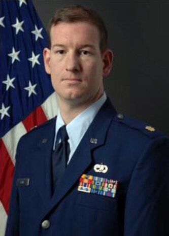 Maj. Patrick Lowe, 437th Maintenance Operations Squadron commander