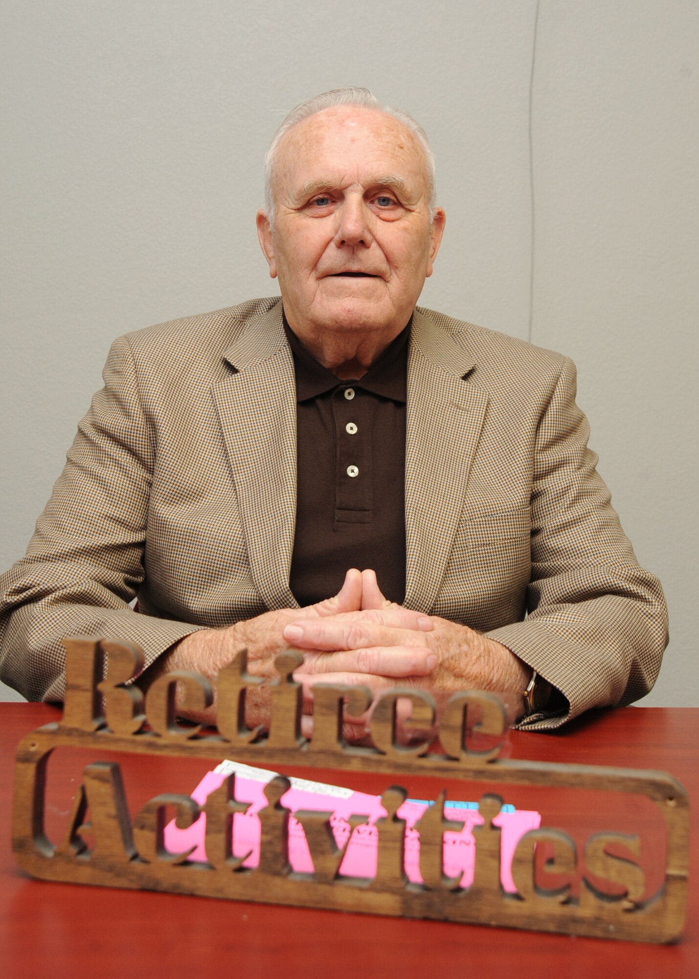 Paul Ward, Retiree Activites director poses for a photo April 27, 2010, McConnell Air Force Base, Kan.  Mr. Ward was selected to replace retired Air Force Lt. Col. John Person, who had held the position for more than four years. (U.S. Air Force photo/Senior Airman Maria Ruiz)
