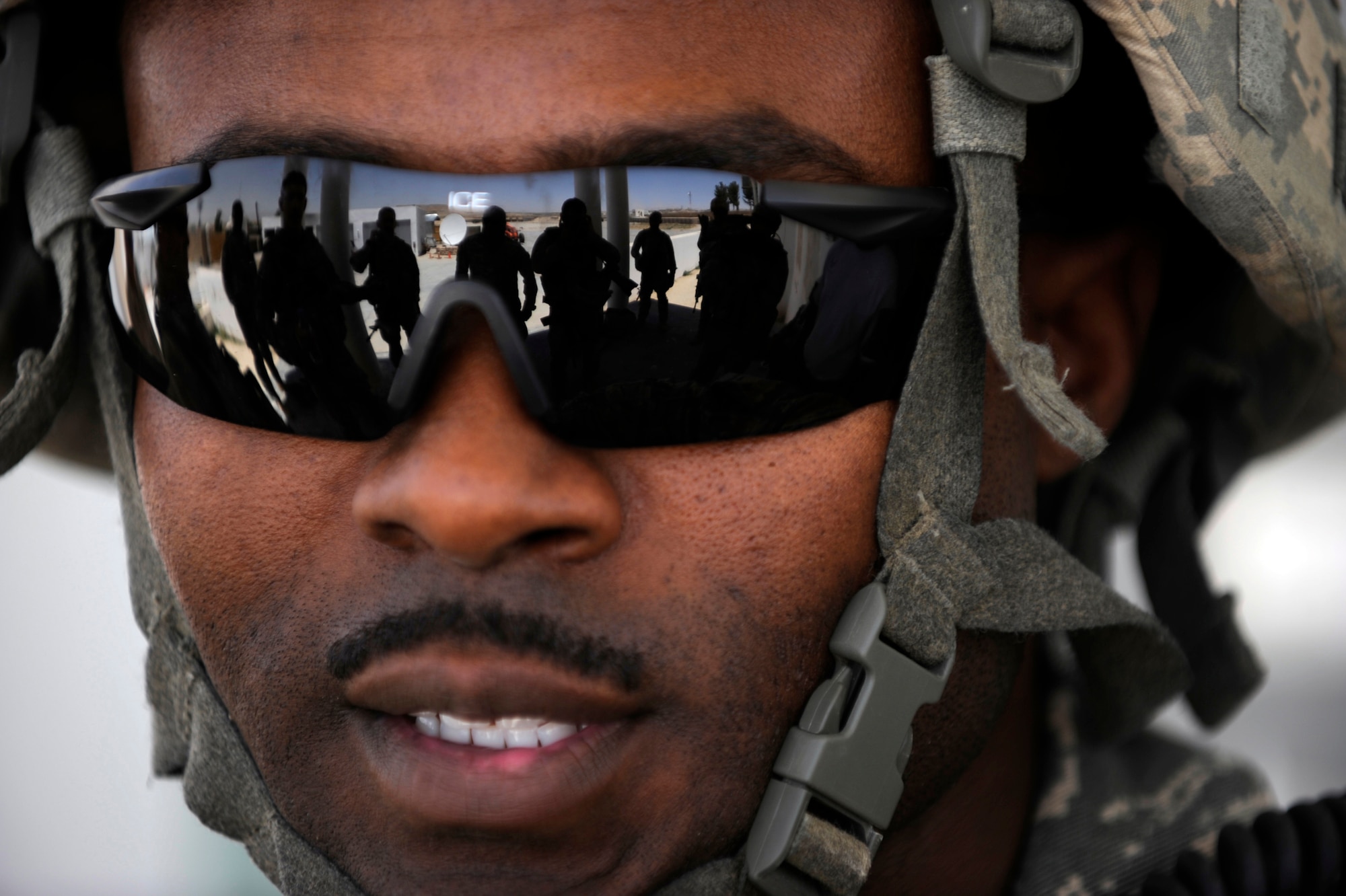 Tech. Sgt. Christopher Cohen, a transportation Airman assigned to Provincial Reconstruction Team Zabul, mission briefs teammates prior to an inspection of Qalat City hospital construction  May 27, 2010, at Forward Operating Base Smart, Afghanistan. Airmen with PRT Zabul help government officials here use reconstruction, health and social projects to improve lives for Afghan citizens in the region. (U.S. Air Force photo/Staff Sgt. Manuel J. Martinez/released) 
