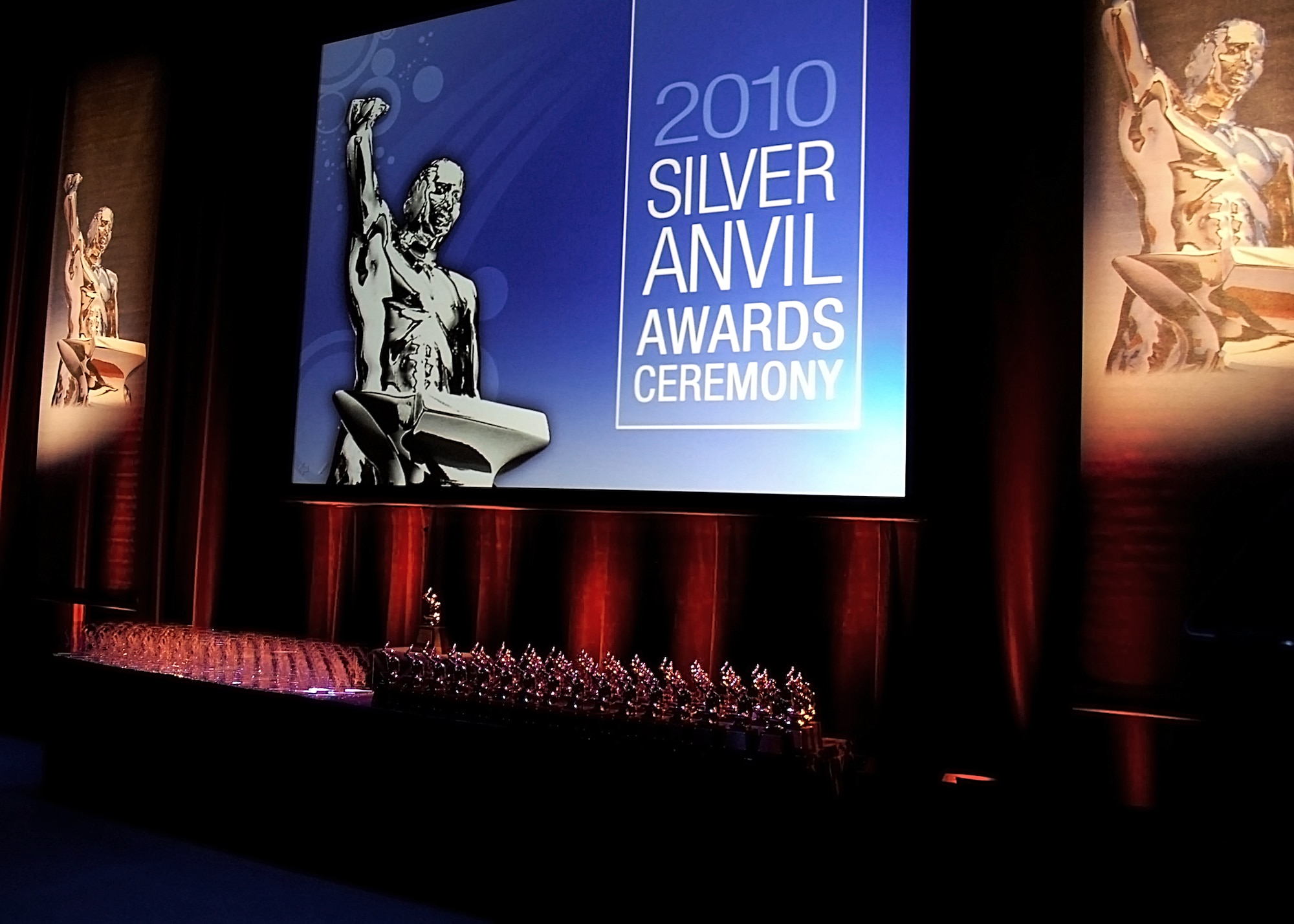 The Public Relations Society of America's Silver Anvil committee considered more than 800 nominees and presented 134 awards to public relations professionals from around the country June 3, 2010, during their annual awards ceremony at the Equitable Tower in New York City. The Air Force was chosen as the 2010 "Best of Silver Anvil" Award recipient. (U.S. Air Force photo/Senior Airman Erik Cardenas)