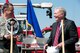 Senator Kit Bond and  Mo. Adjutant General, Brig. Gen. Stephen Danner,  along with  other community leaders attend a ground breaking ceremony for the new 139th Airlift Wing,  Fire Department building, June 4, 2010. (U.S. Air Force photo by Master Sgt. Shannon Bond) (RELEASED)