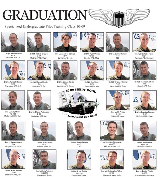 Specialized Undergraduate Pilot Training class 10-09 graduated May 21.