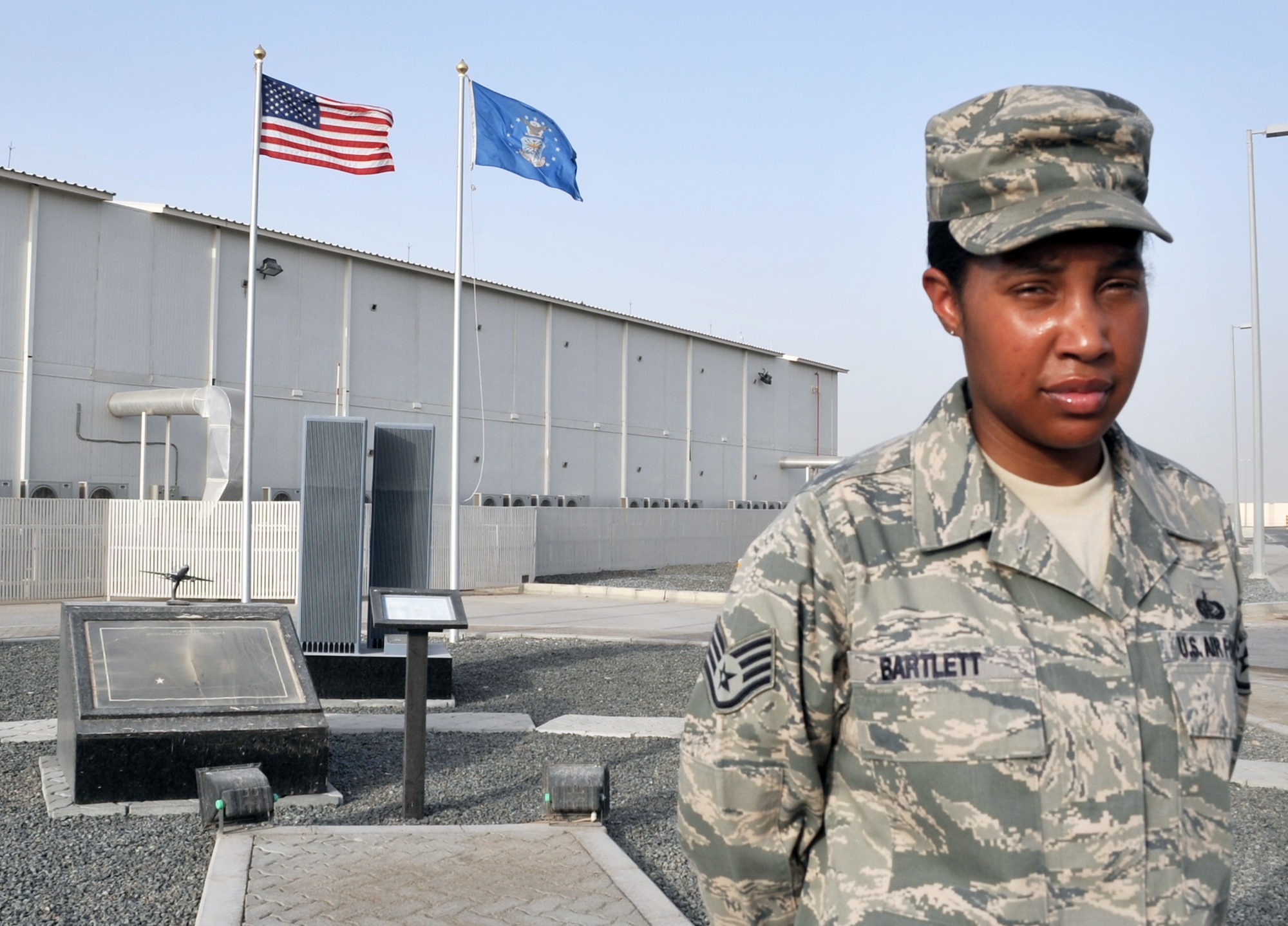Staff Sgt. Heather Bartlett is the services craftsman deployed to the 380th Expeditionary Force Support Squadron at a non-disclosed base in Southwest Asia. Sergeant Bartlett is a New Jersey Air National Guard Airman and is deployed from the 108th Force Support Squadron, 108th Air Refueling Wing, Joint Base McGuire-Dix-Lakehurst, N.J. (U.S. Air Force Photo/Master Sgt. Scott T. Sturkol/Released)