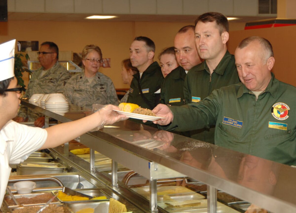 High-ranking officers from Ukraine visit the 146th Airlift Wing to learn ways to fine-tune their own deployment processes May 2010.