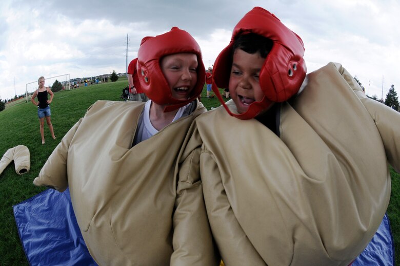 Airman and their families, of the 185th Air Refueling Wing (ARW) enjoy their annual 185th Family Fun Day at the Bluffs Area Family Center in, Sgt. Bluff, Iowa, on June 5th, 2010.