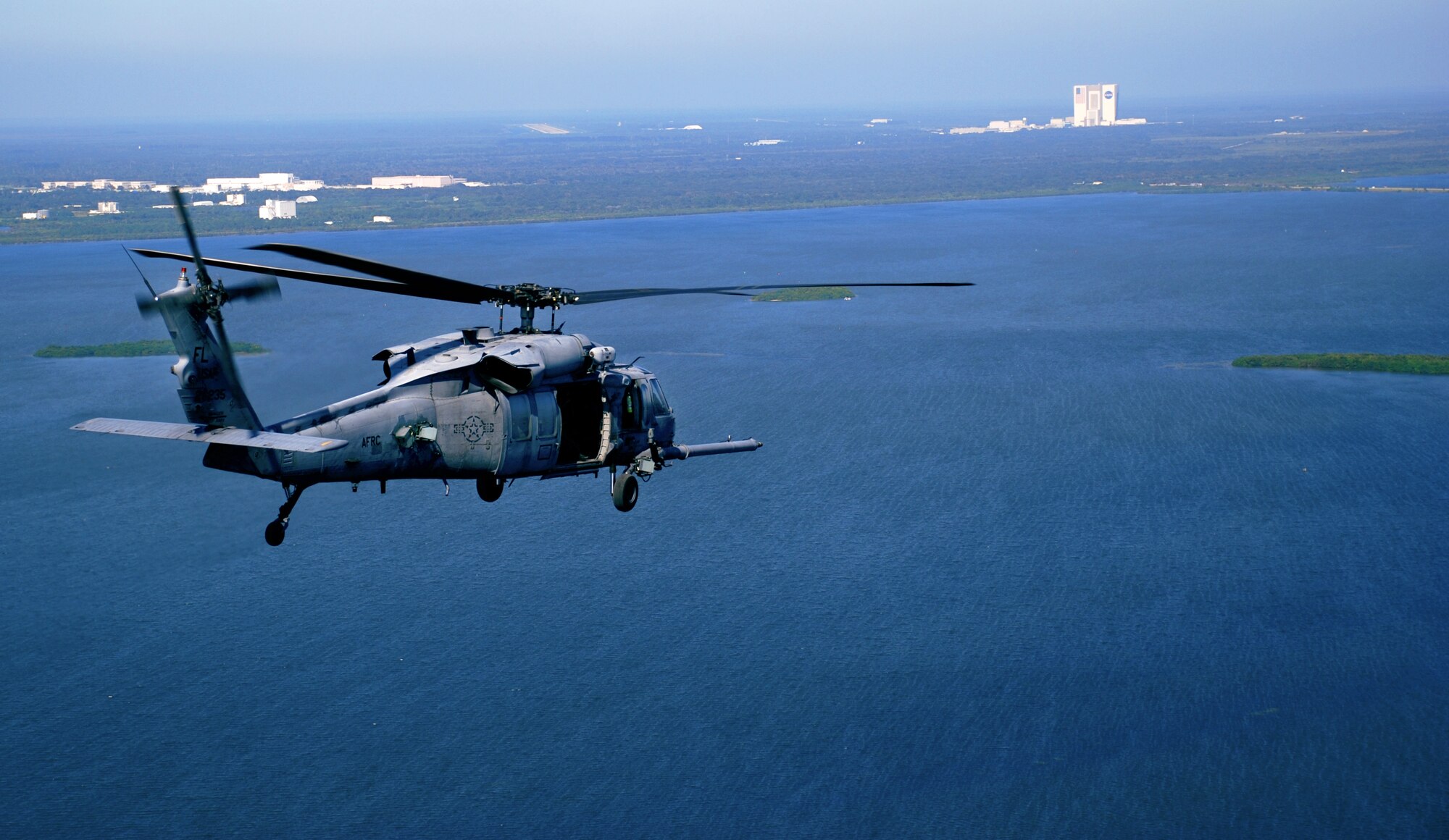 PATRICK AIR FORCE BASE, Fla. - Between two and  four HH-60 Pave Hawk helicopters piloted by Air Force Reservists are launched for every shuttle and rocket deployment from Florida's space coast. (U.S. Air Force photo/Tech. Sgt. Paul Flipse)