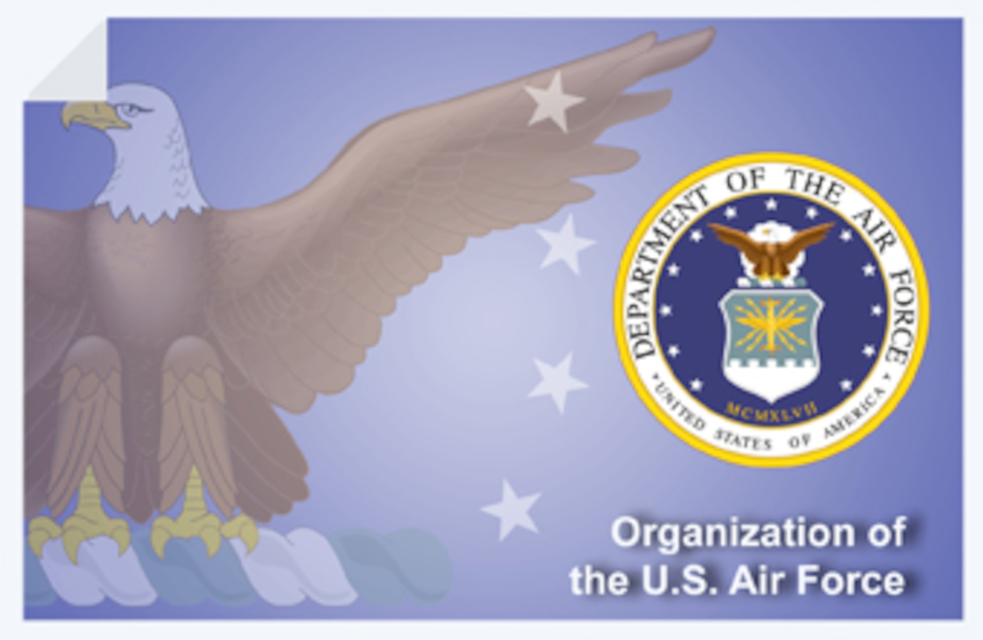 Organization of the U.S. Air Force web banner. (U.S. Air Force graphic by Andy Yacenda, Defense Media Activity-San Antonio).