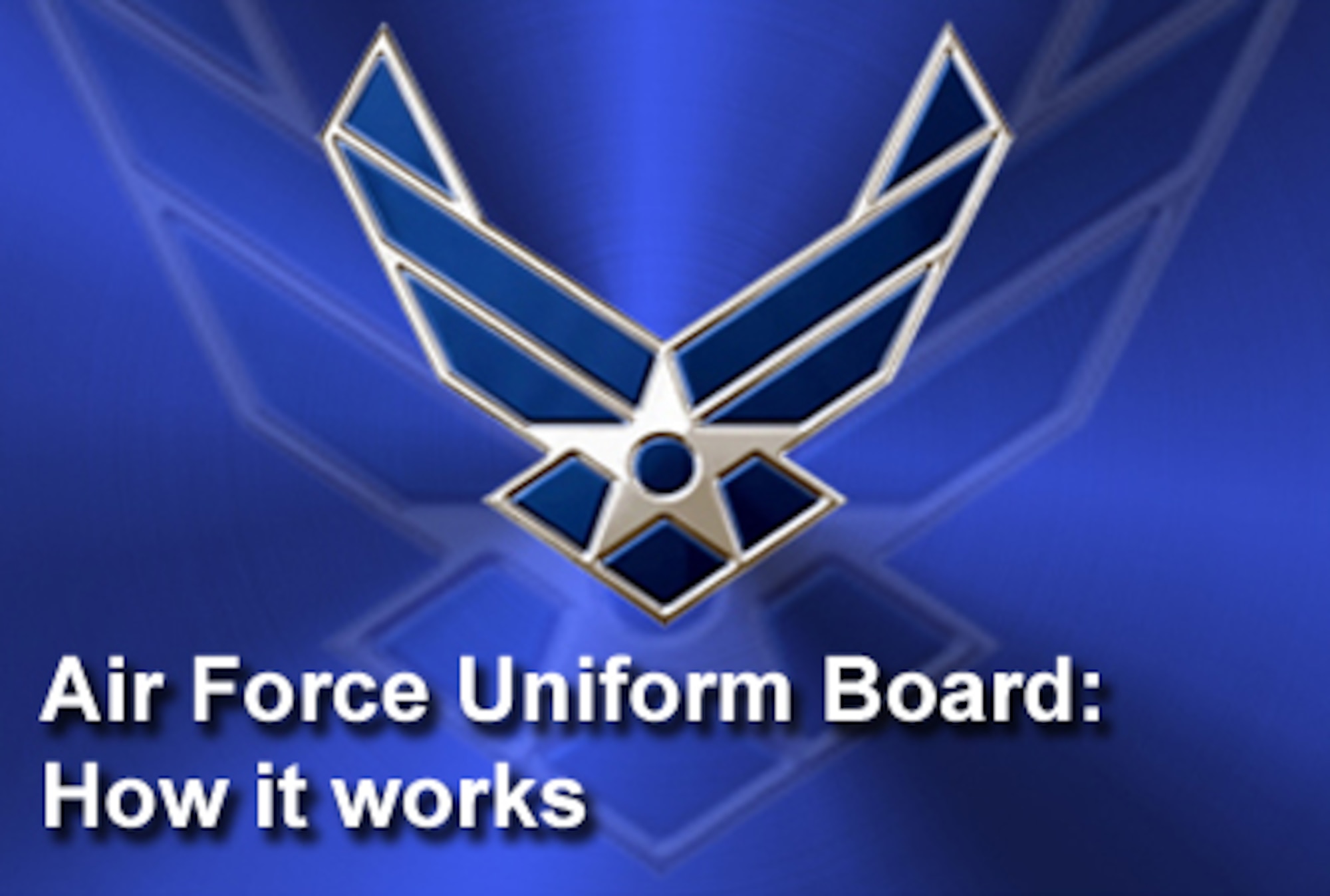 Few Airmen know the process behind uniform changes or who is responsible for those changes.  (U.S. Air Force graphic)