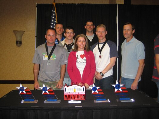 Wisconsin National Guard Marathon Team, after finishing second overall at the 2010 National Guard Lincoln Marathon Championships on May 1, 2010. This was the best finish for the Wisconsin team since winning the overall title in 1988. (Courtesy photo)