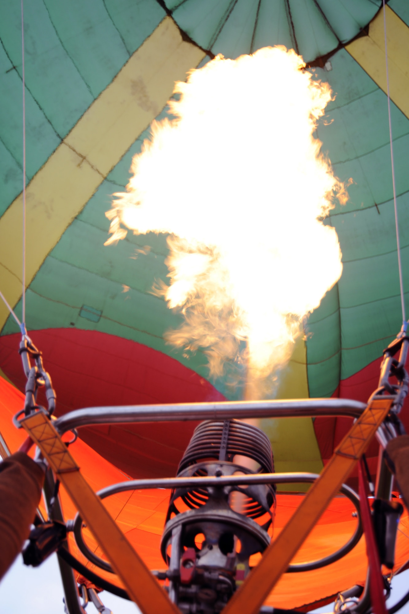 RAF MOLESWORTH, United Kingdom - Members from a local hot air balloon association launch balloons June 5 in conjunction with the Hangar Dance here. (U.S. Air Force photo by Staff Sgt. Joel Mease)