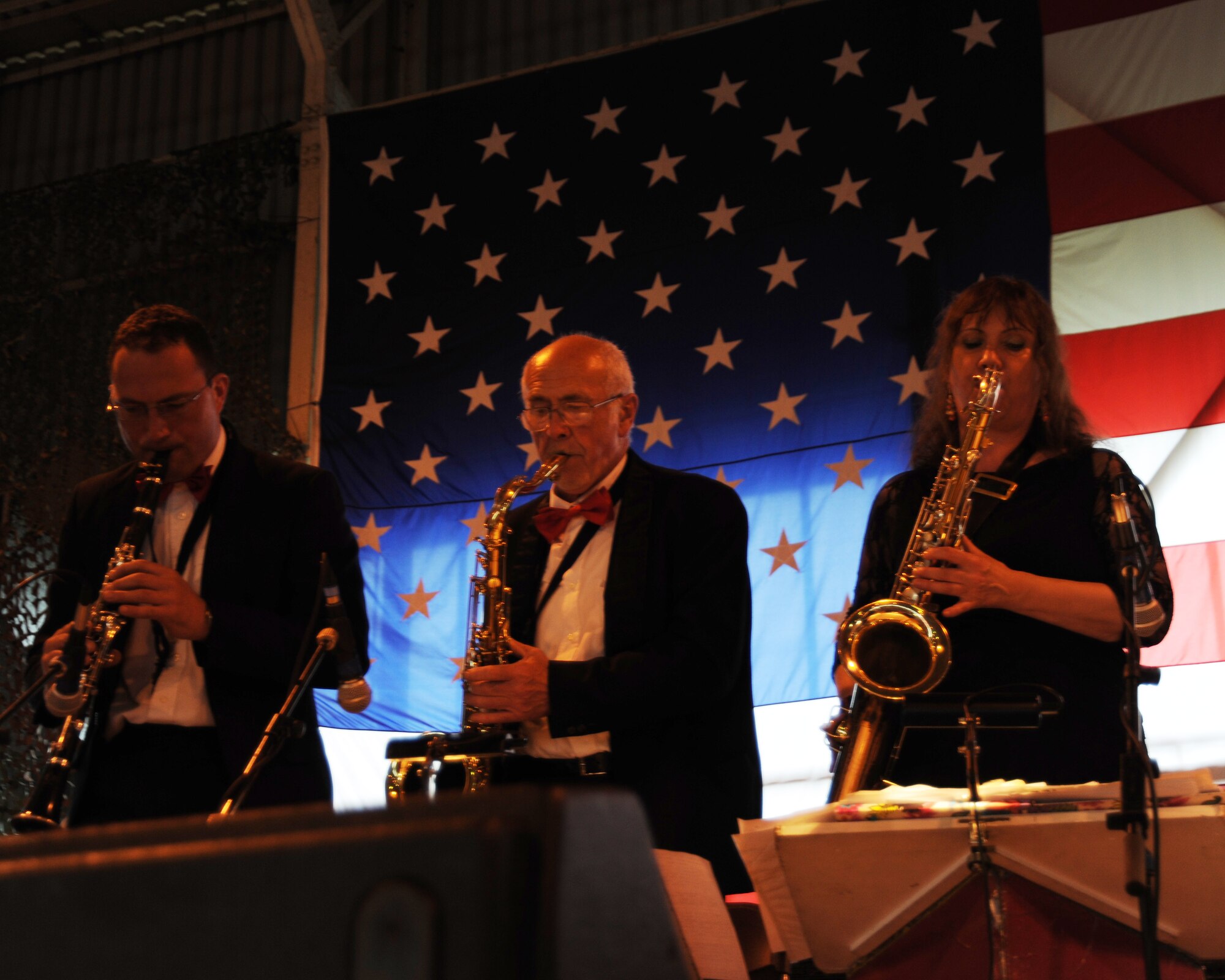 RAF MOLESWORTH, United Kingdom - More than 500 members from local tri-base area and surrounding community attended the annual Hangar Dance here June 5. The dance is based of a 1940's style atmosphere and has been a tradition here since 1988. Veterans from World War II were invited to the dance for free. (U.S. Air Force photo by Staff Sgt. Joel Mease)