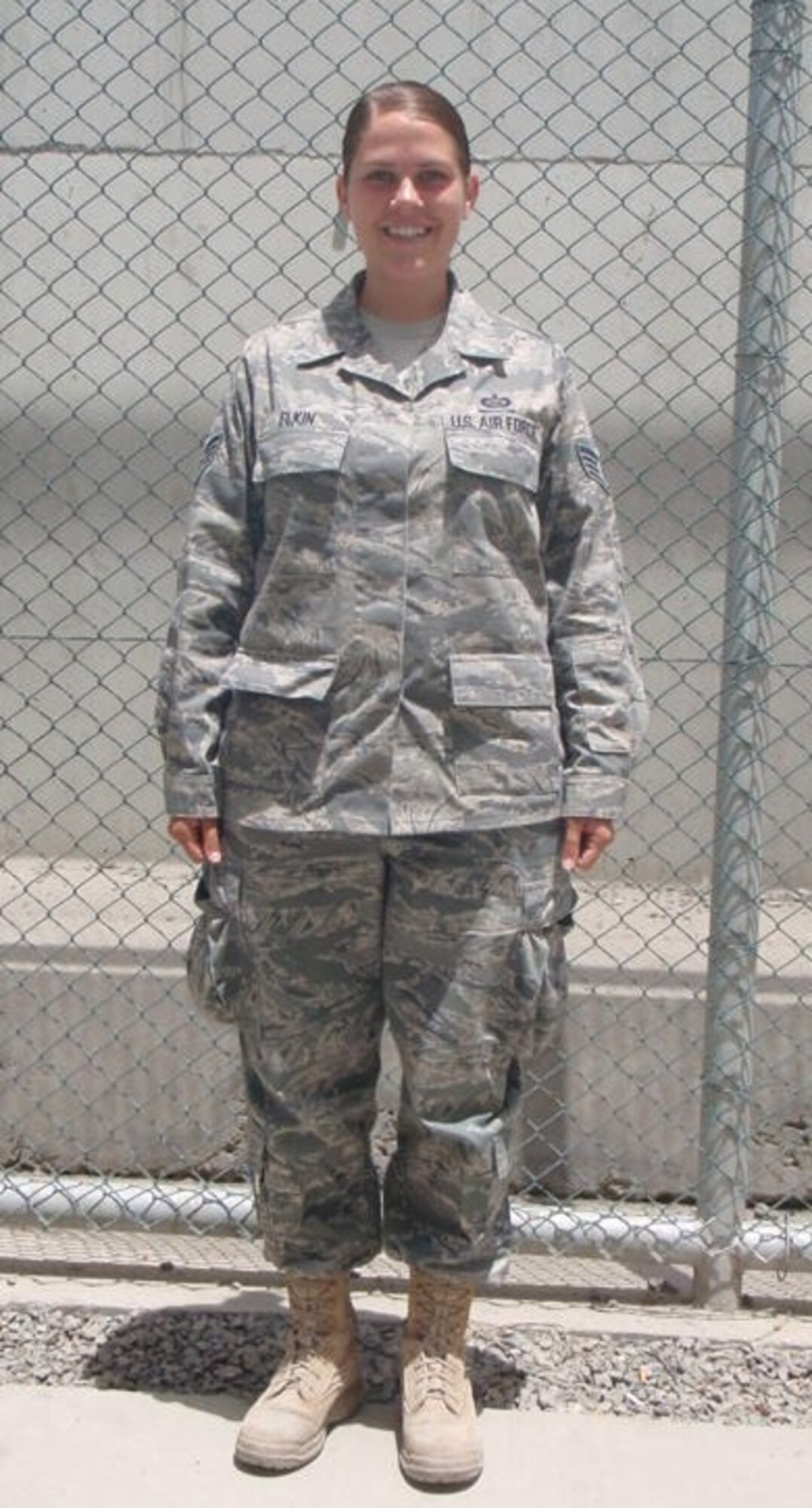 KABUL, Afghanistan -- Staff Sgt. Amanda Elkin is currently deployed to Afghanistan from the 480th Intelligence, Surveillance and Reconnaissance Wing at Langley AFB, Va. (Courtesy photo)