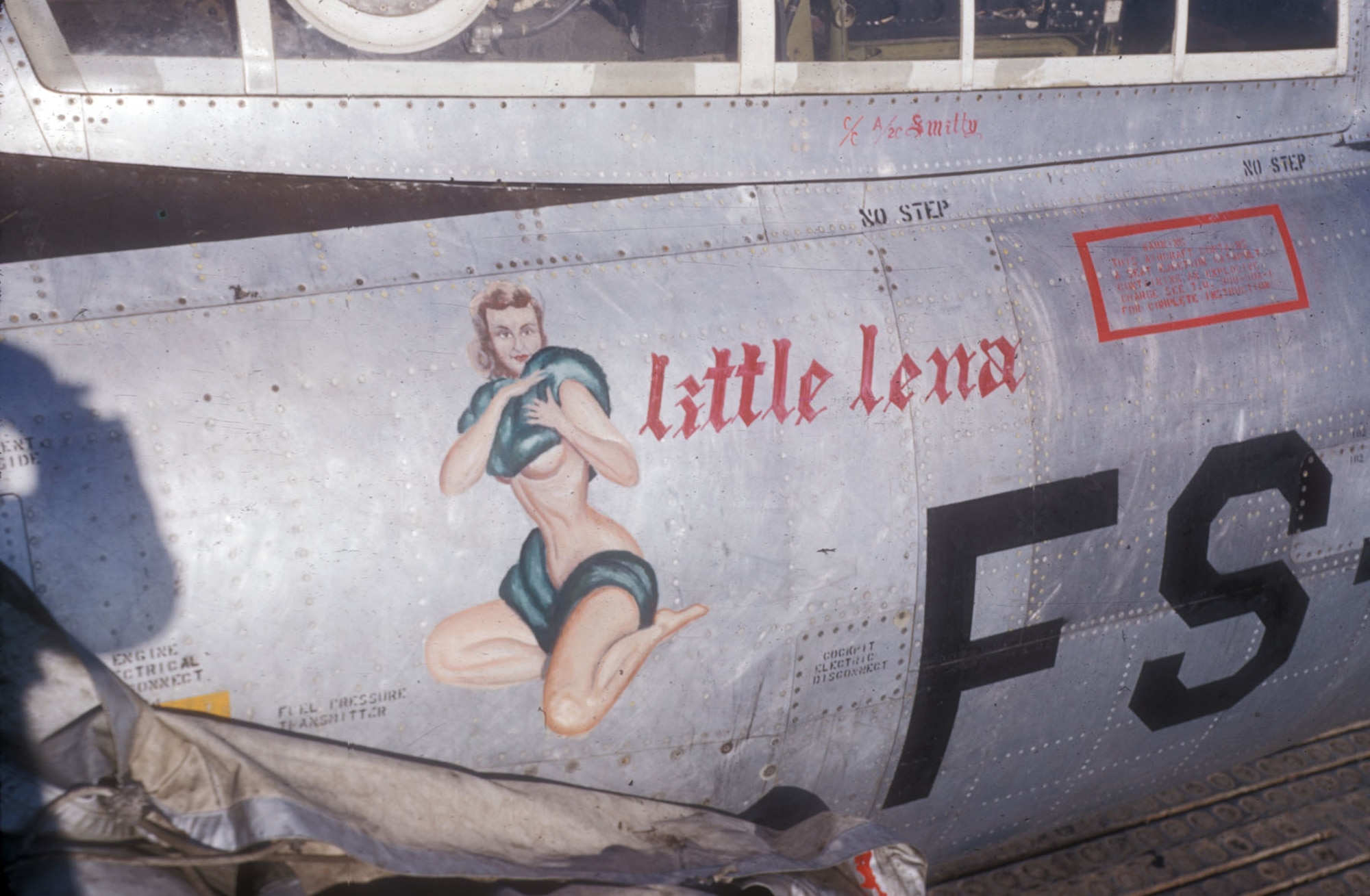 B-26 and F-84s, like other USAF aircraft in Korea, often had nose art. (U.S. Air Force photo)