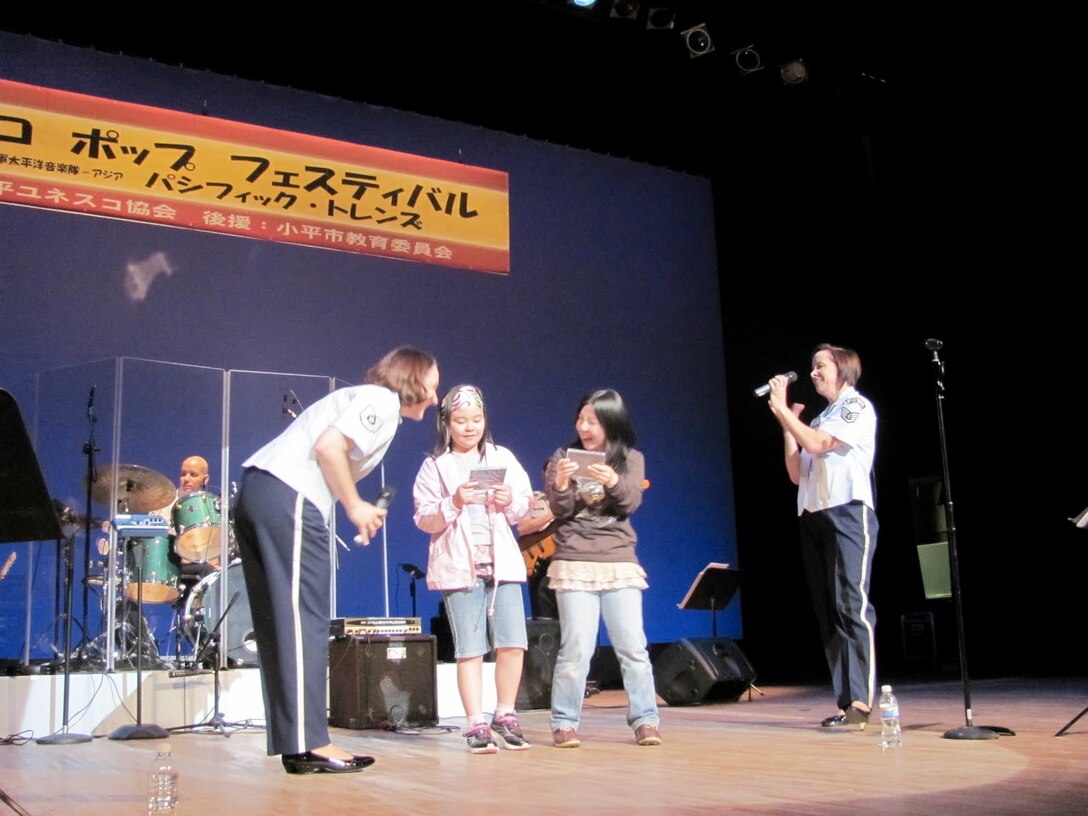 The United States Air Force Band of the Pacific-Asia’s Pacific Trends, performed at the UNESCO Pop Festival in Kodaira City, Japan on 29 May 2010.  The band played a two- hour show with songs from the Beatles, Michael Jackson, the Carpenters, and other American and Japanese favorites.