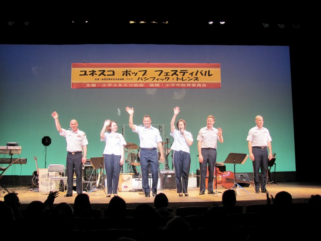 The United States Air Force Band of the Pacific-Asia’s Pacific Trends, performed at the UNESCO Pop Festival in Kodaira City, Japan on 29 May 2010.  The band played a two- hour show with songs from the Beatles, Michael Jackson, the Carpenters, and other American and Japanese favorites.