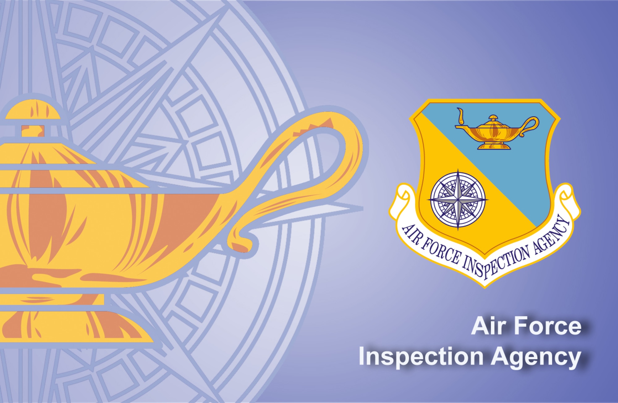 Air Force Inspection Agency fact sheet banner. (U.S. Air Force graphic by Andy Yacenda, Defense Media Activity-San Antonio)