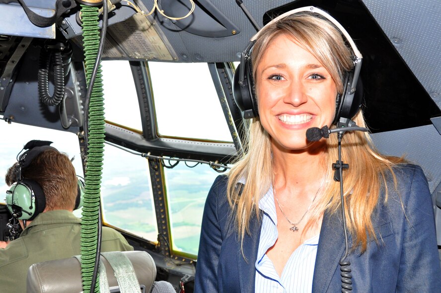 Ms. Nicole Serverson, a staff member from the office of Rep. Michel Bachman, represented one of seven congressional offices included in an orientation flight and congressional breakfast on June 4 at the Minneapolis - St. Paul ARS. The staffers were able to learn more about the mission of the 934th Airlift Wing, as well as meet the new commander, Col. Darrell G. Young. (U.S. Air Force photo by Tech. Sgt. Scott P. Farley)