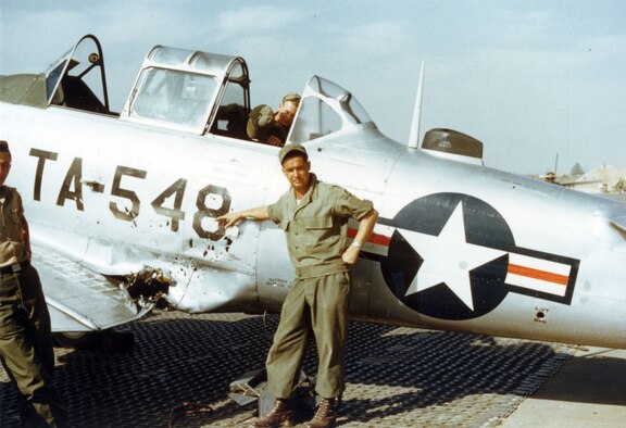 The enemy quickly learned the importance of the Mosquito FACs and targeted them with rifle and anti-aircraft fire. This aircraft made it back safely despite major damage caused by an anti-aircraft shell. (U.S. Air Force photo)