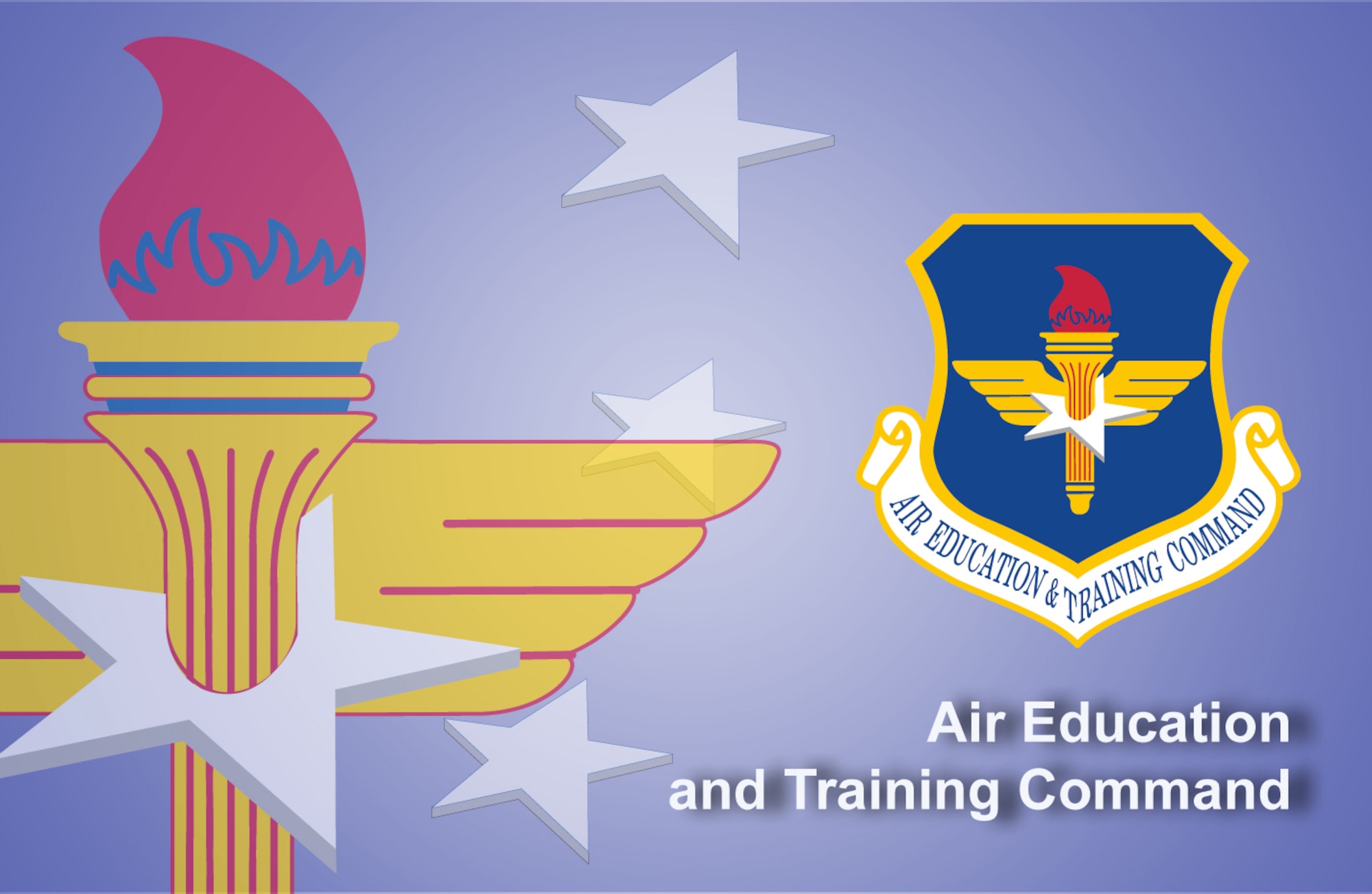 Air Education and Training Command fact sheet banner. (U.S. Air Force graphic by Andy Yacenda, Defense Media Activity-San Antonio)