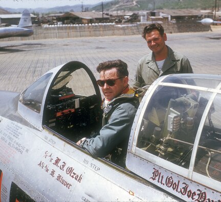 Col. Joseph Davis Jr. in the cockpit of his aircraft. (U.S. Air Force photo)