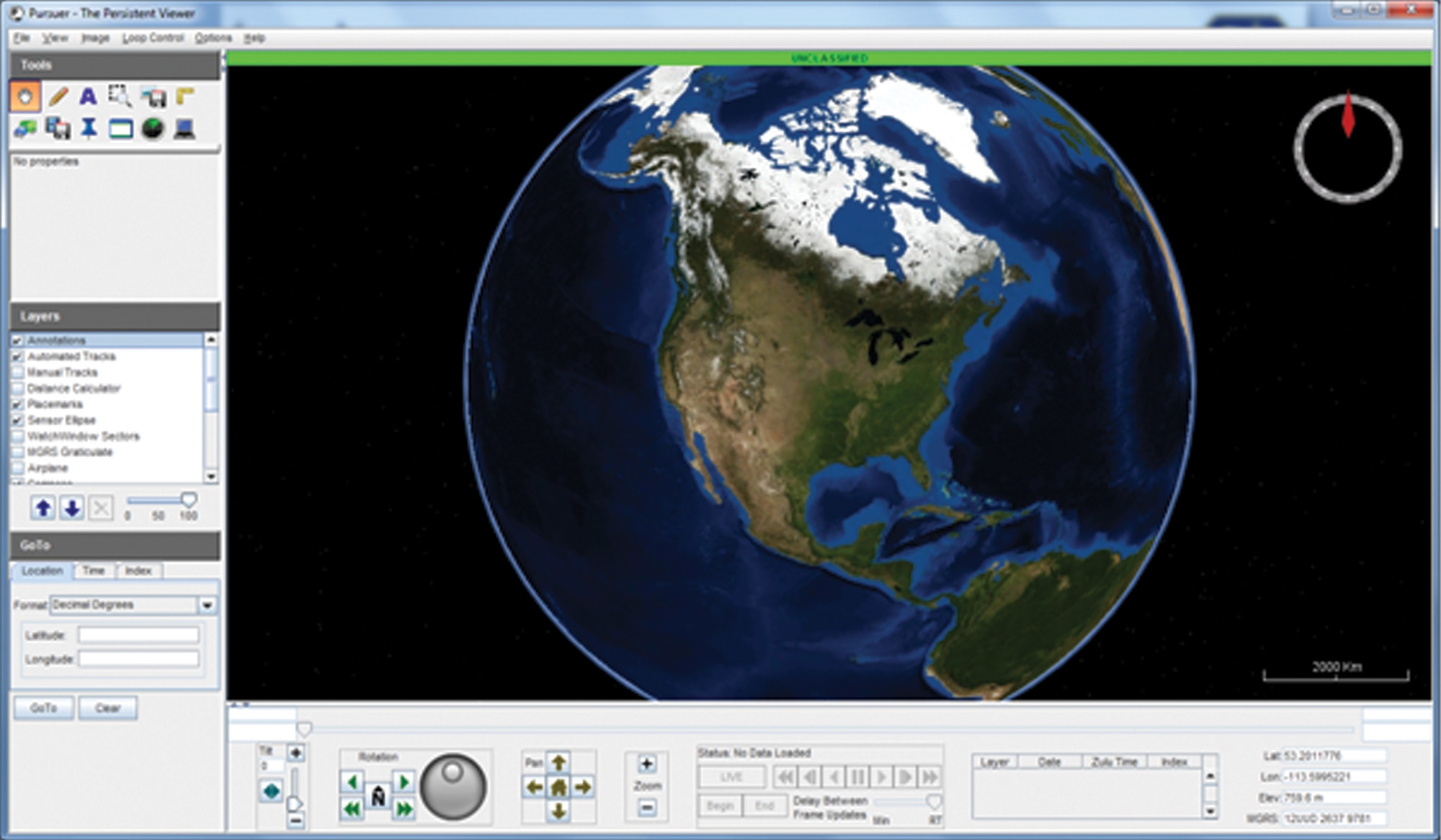 AFRL-developed Pursuer technology provides users a graphical user interface for assimilating multisensor imagery and metadata for review in one composite display. (AFRL image)
