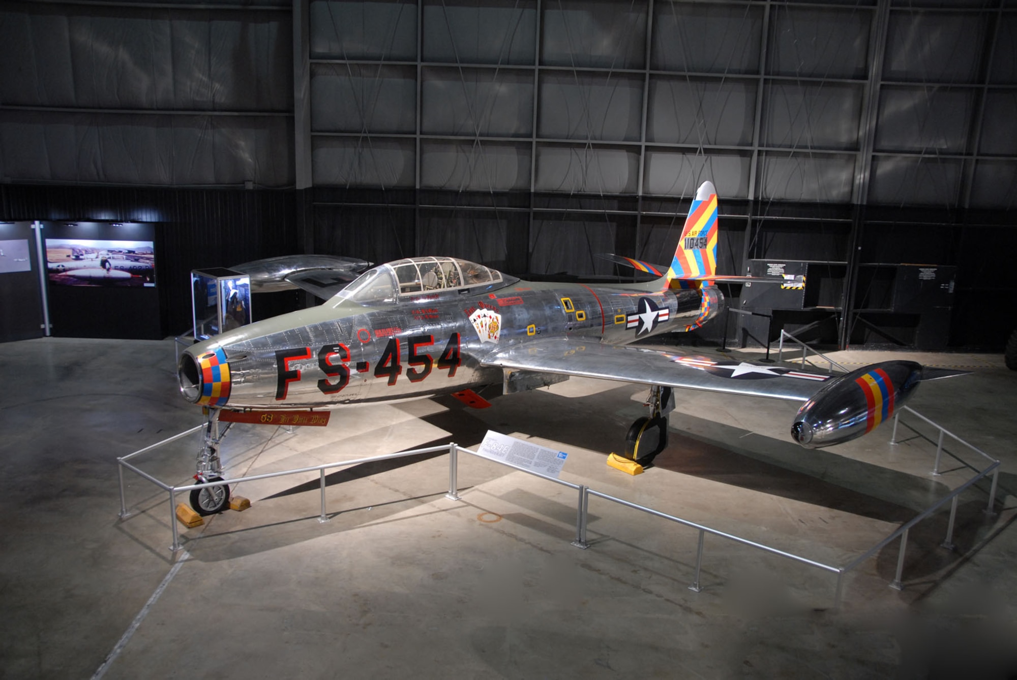 DAYTON, Ohio -- Republic F-84 on display in the Korean War Gallery at the National Museum of the U.S. Air Force. (U.S. Air Force photo)