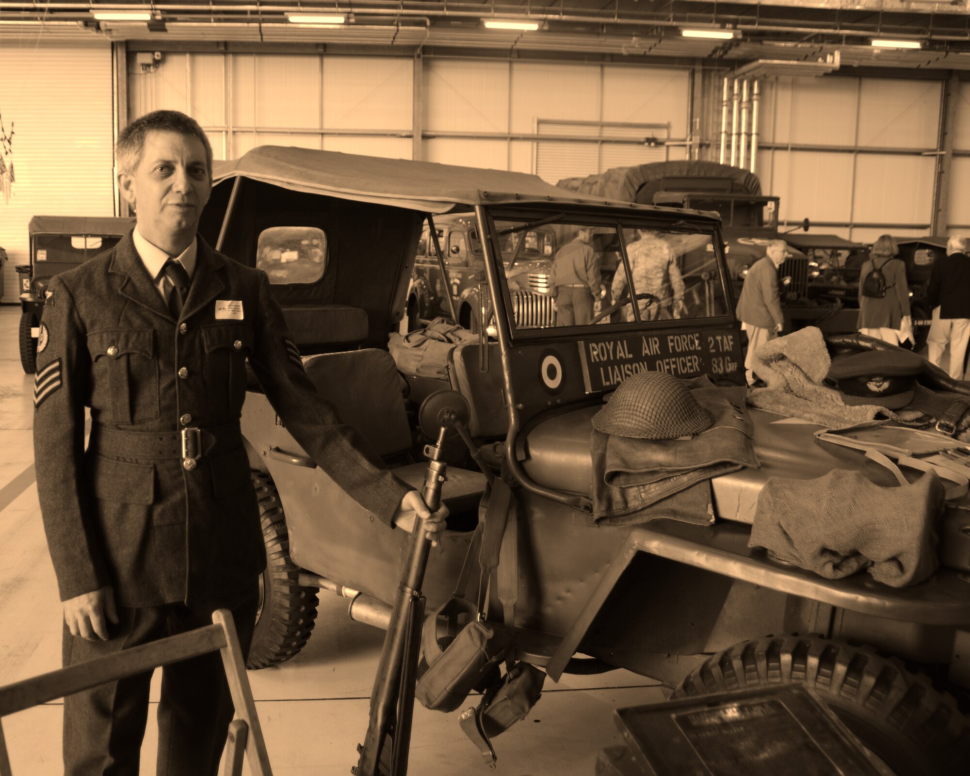 RAF FAIRFORD, United Kingdom - Props and vehicles from the World War II era were on display at Heritage Day June 9. The event focused on RAF Fairford's history in the local community, and how important the local communities have been to the base over the years. (U.S. Air Force photo by Staff Sgt. Joel Mease)
