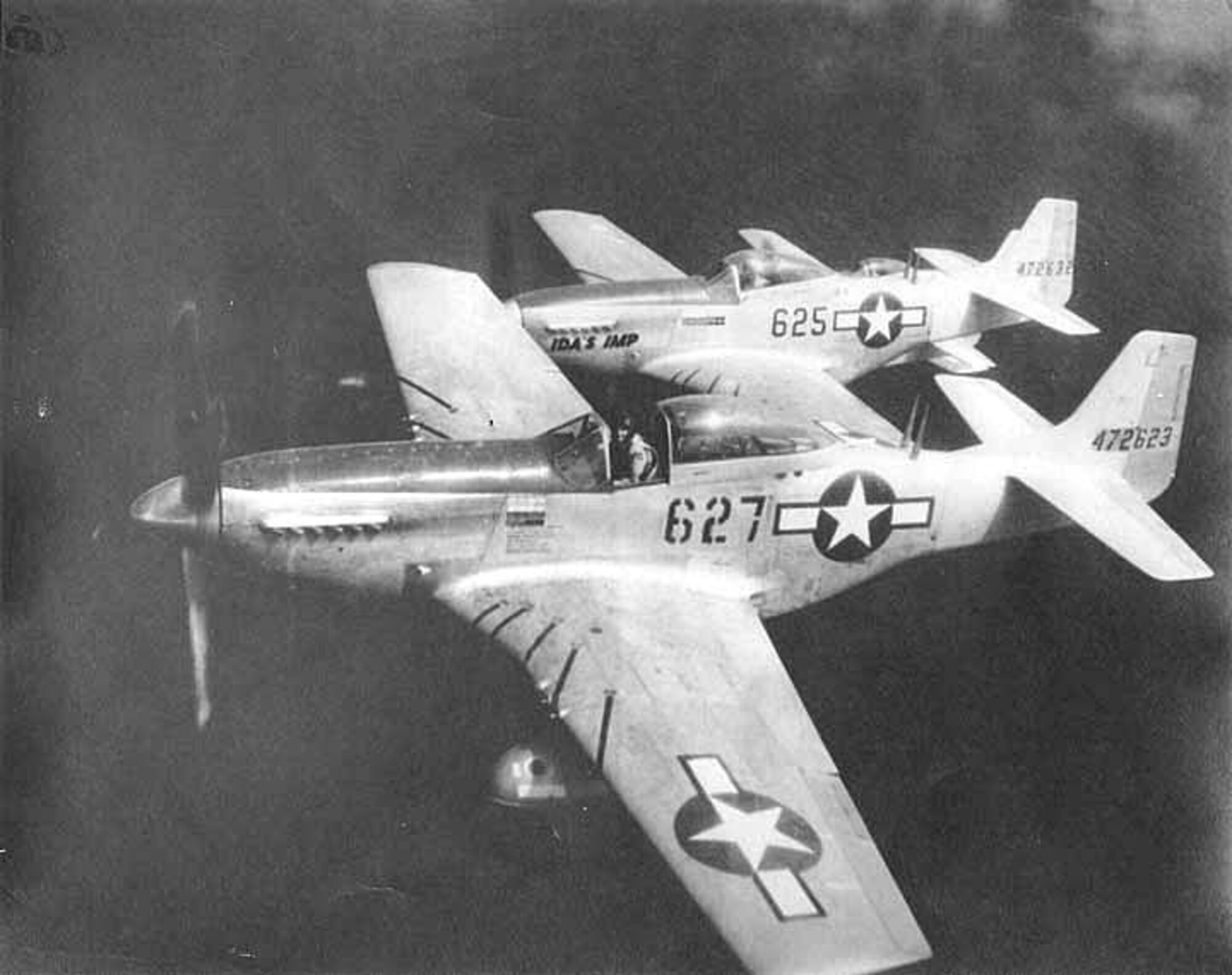 Retired Lt. Col. Jack Rice visited members of the 53rd Wing to speak about the wing's history and his memories while being a member  of the wing in 1943 and 1963. When he served in World War II, he flew P-51 Mustangs as an escort for heavy bombers over bombing raids in Japan. (Courtesy photo)