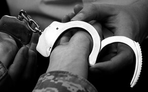 LANGLEY AIR FORCE BASE, Va. -- Airmen are sent to courts-martial for a variety of reasons, but drug use is the most common one at Langley, Air Combat Command and Air Force levels, said Capt. Andrea Hall, 633d Air Base Wing Judge Advocate Military Justice chief. “Those charges are preventable,” said Tech. Sgt. Steven Morris, 633d Comptroller Squadron Wing Staff Agency first sergeant. (U.S. Air Force photo/Staff Sgt. Barry Loo)
