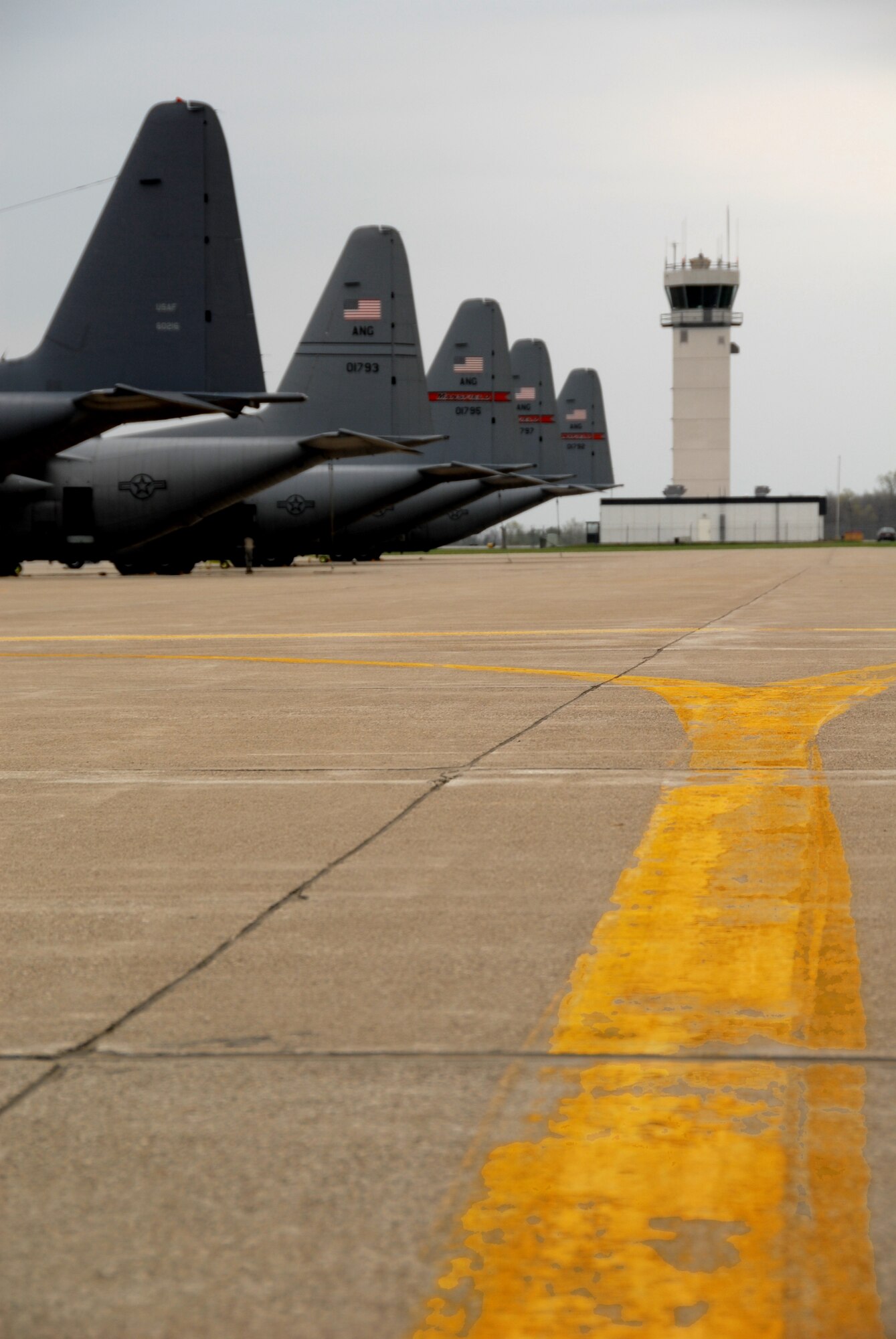 The 179th Airlift Wing Maintenance Squadron works on a MC130P Combat Shadow on April 14th, 2010. Mansfield is going through a transition from the C130 to the C27J Spartan and the unit is performing Isocronic Inspections on other wings aircraft during the transition..(U.S. Air Force photo by SrA Joseph Harwood) (RELEASED)
