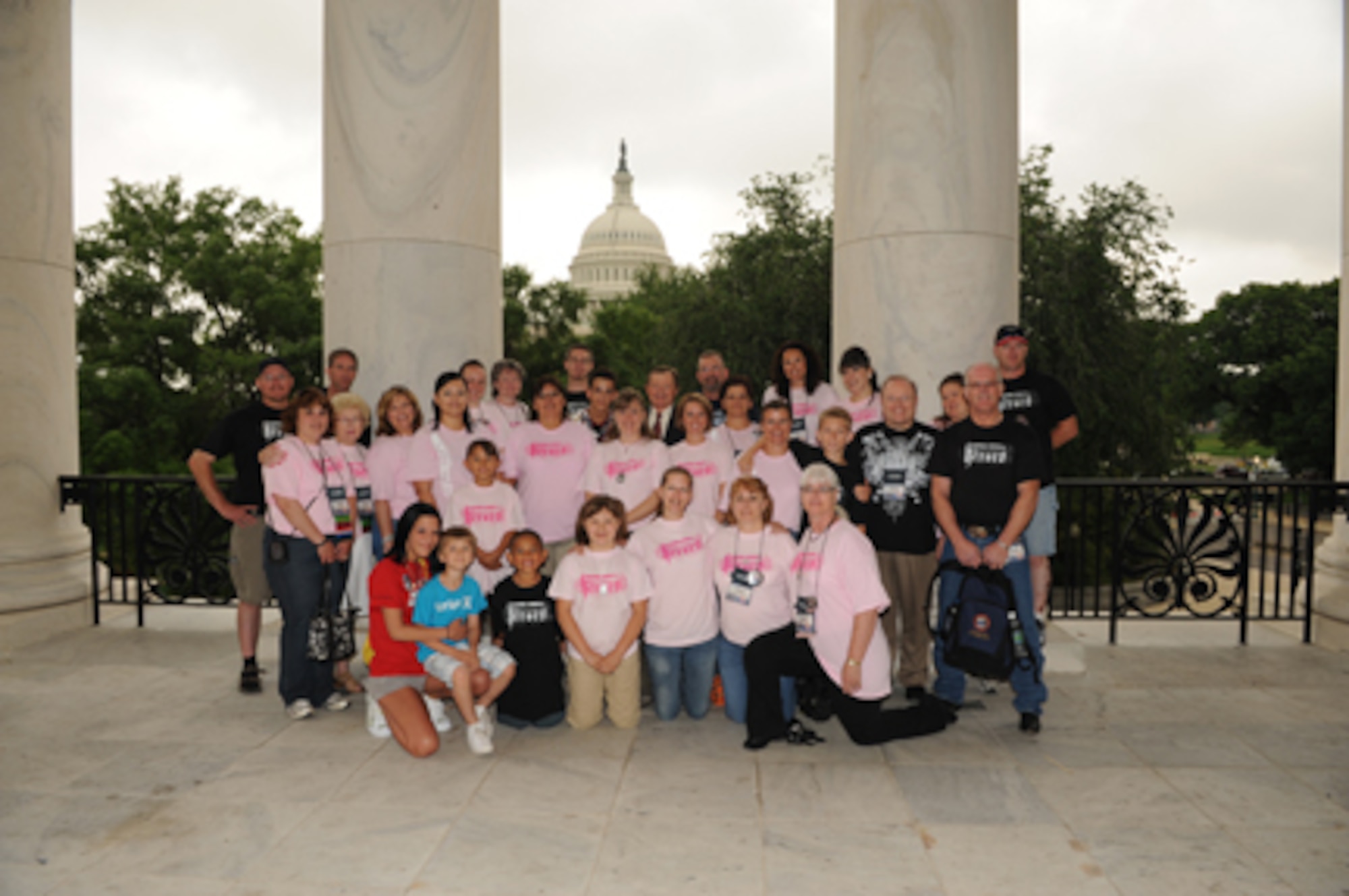 Volunteers, support staff and attendees of the Tragedy Assistance Program for Survivors (TAPS) National Seminar that took place in Washington, D.C. over Memorial Day weekend visit U.S. Congressman Earl Pomeroy’s office for breakfast on May 28th.  This year five support people and 28 family members from the North Dakota National Guard attended the seminar.