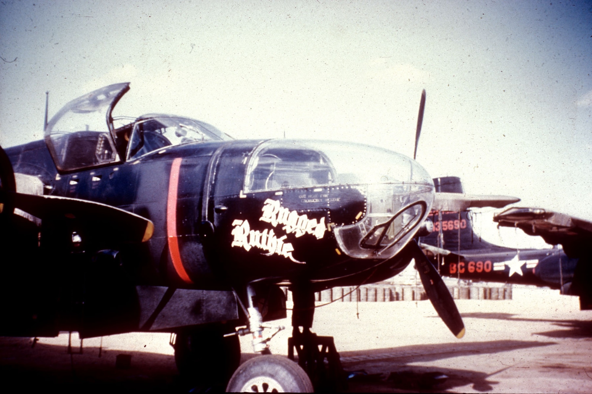 RB-26Cs carried cameras in the nose and in the fuselage behind the wings. (U.S. Air Force photo)