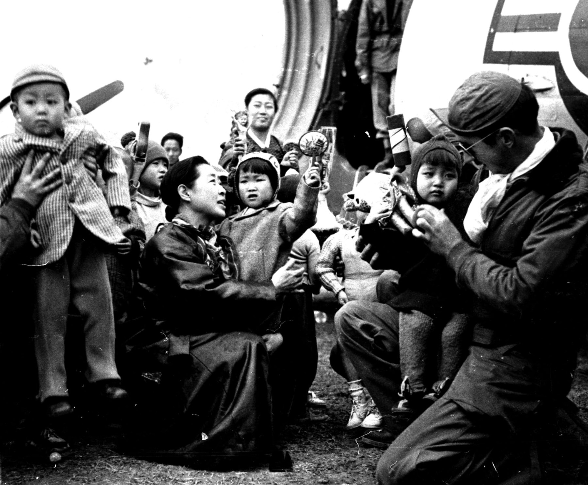 Korean children fed, clothed and housed at the Cheju-do orphanage. (U.S. Air Force photo)