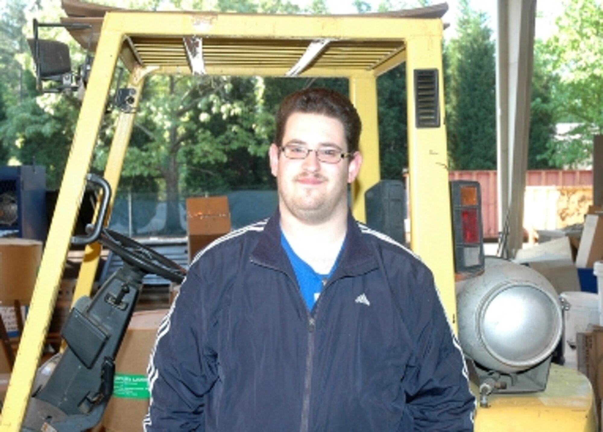 Mitchell Katz, recycling engineer contractor at Dobbins.  (U.S. Air Force photo/Travon Dennis)
