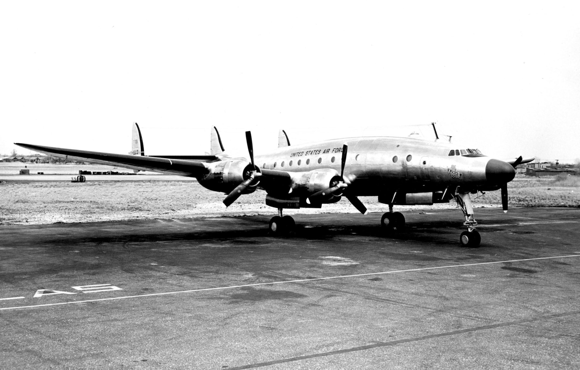 Gen. Douglas MacArthur named his VC-121A transport "Bataan" after his World War II experiences in the Philippines. (U.S. Air Force photo)