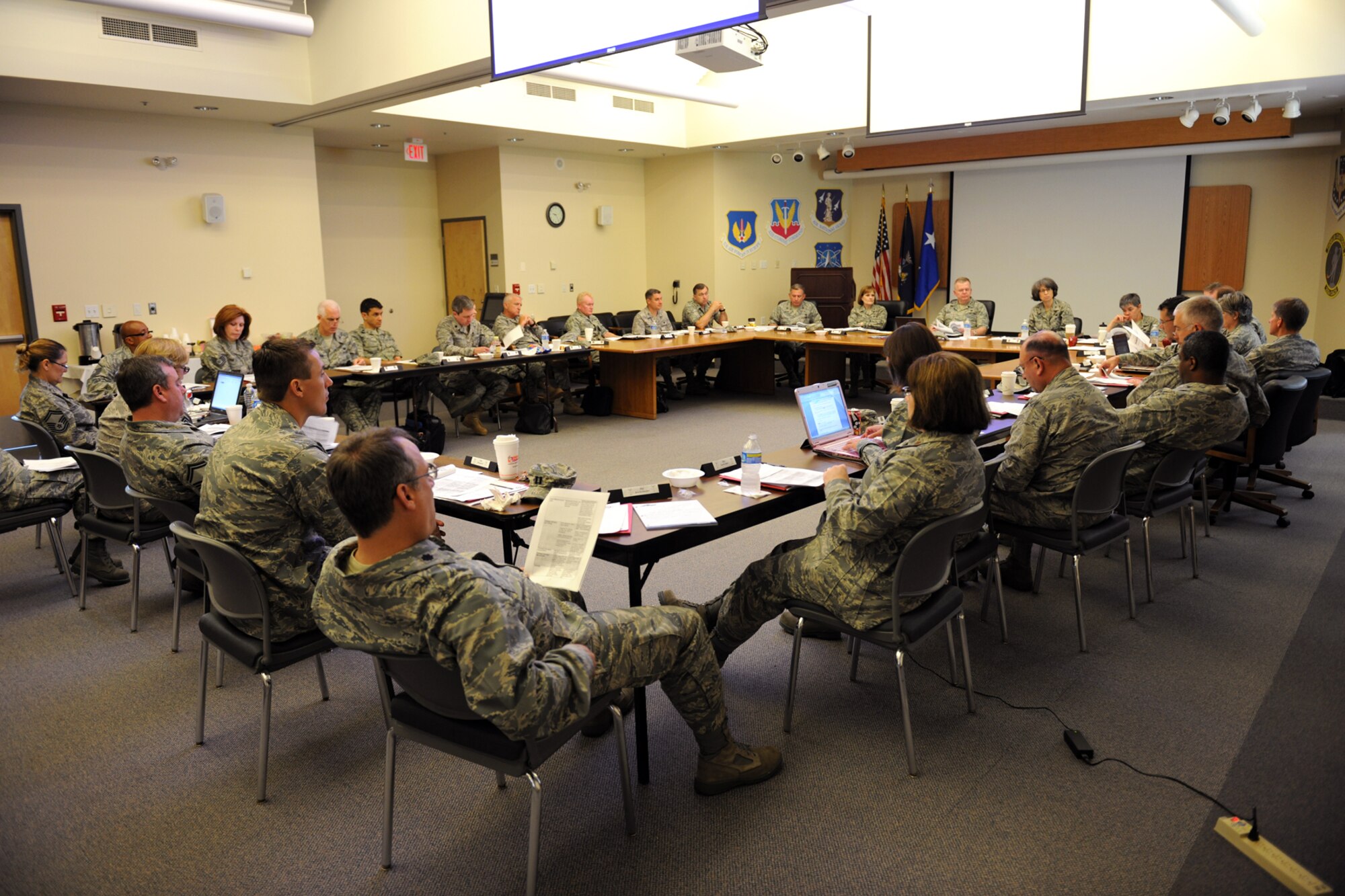 Maj. Gen. Andrew F. Turley, Air National Guard (ANG) Assistant to the Judge Advocate General of the Air Force (TJAG), leads a national meeting of the ANG Council of the TJAG at Hancock Field on June 4-5, 2010.  The Council is composed of 13 “assistants” representing each of the major commands in the Air Force, as well as five senior enlisted members.