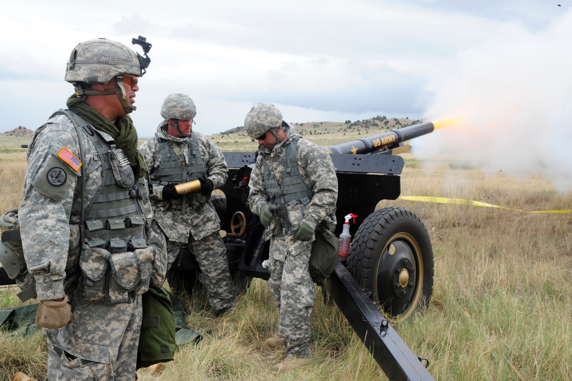 Members of the Air and Army National Guard joined forces at Fort Carson to conduct exercise in celebration of the 150th anniversary of the Colorado National Guard June 12. 